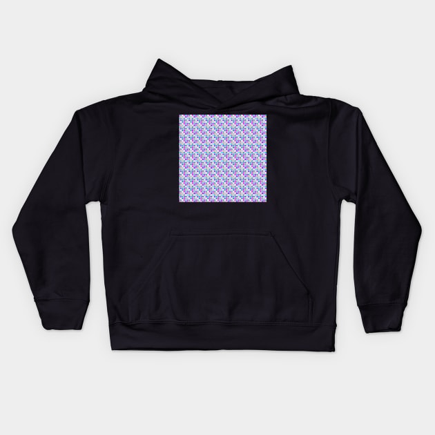 Holographic, glitter small polka dots Kids Hoodie by IngaDesign